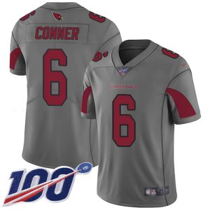 Exceptional Cardinals #6 James Conner Silver Men's Stitched NFL Limited Inverted Legend 100th Season Jersey Act fast Only a few left Secure your Cardinals jersey today