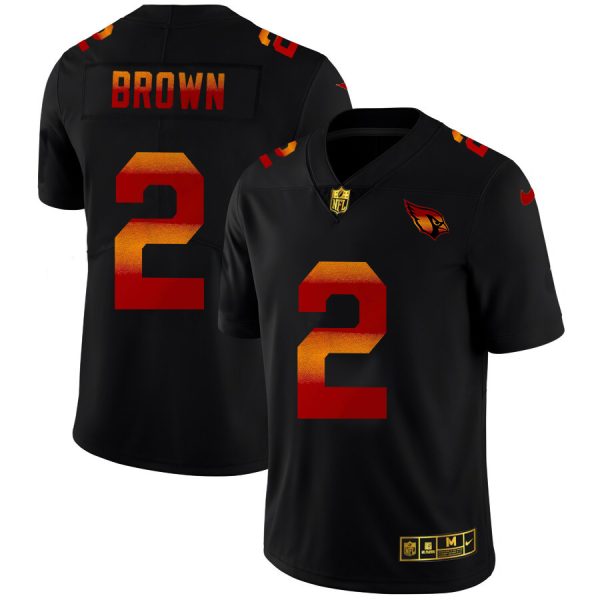 Superb Arizona Cardinals #2 Marquise Brown Men's Black Red Orange Stripe Vapor Limited NFL Jersey With high demand Order now to wear your Cardinals pride