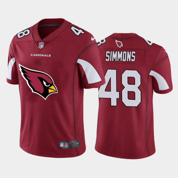 Outstanding Arizona Cardinals #48 Isaiah Simmons Red Men's Big Team Logo Vapor Limited NFL Jersey Sports fans this is your chance Order soon to support the Cardinals