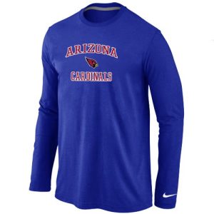 Exquisite Arizona Cardinals Heart & Soul Long Sleeve T Shirt Blue Retailers boost your inventory Order these popular Cardinals jerseys