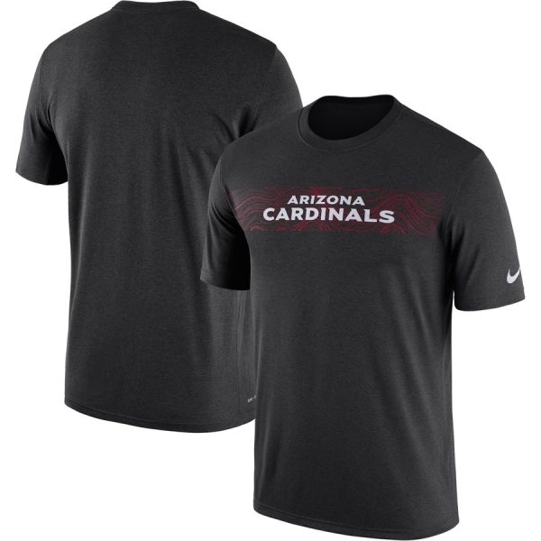 Outstanding Arizona Cardinals Sideline Seismic Legend Performance T Shirt Black Limited stock Order now to show your love for the Cardinals