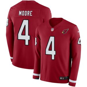 Premium Cardinals #4 Rondale Moore Red Team Color Men's Stitched NFL Limited Therma Long Sleeve Jersey Retailers boost your inventory Order these popular Cardinals jerseys