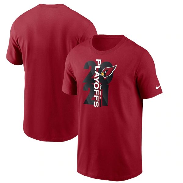 Exceptional Men's Arizona Cardinals Cardinal 2021 NFL Playoffs Bound T Shirt Act fast Only a few left Secure your Cardinals jersey today