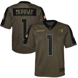 Exceptional Arizona Cardinals #1 Kyler Murray Olive Youth 2021 Salute To Service Game Jersey Retailers boost your inventory Order these popular Cardinals jerseys