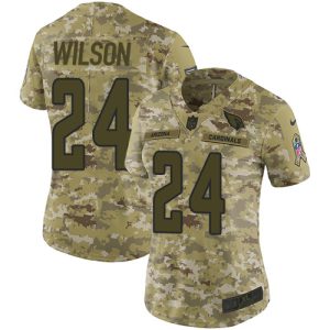 Spectacular Cardinals #24 Adrian Wilson Camo Women's Stitched NFL Limited 2018 Salute to Service Jersey Hurry Exclusive offer Place your order for a Cardinals jersey immediately