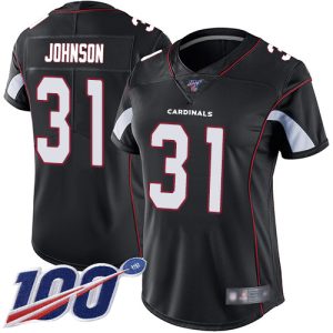 Superb Cardinals #31 David Johnson Black Alternate Women's Stitched NFL 100th Season Vapor Limited Jersey Limited stock Order now to show your love for the Cardinals