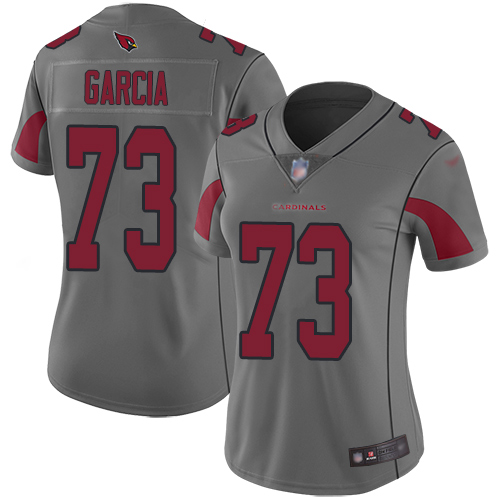 First rate Cardinals #73 Max Garcia Silver Women's Stitched NFL Limited Inverted Legend Jersey For a short time available Don't miss your chance to own a Cardinals jersey