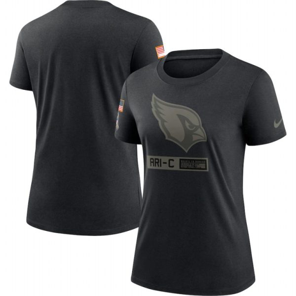 Exquisite Arizona Cardinals Women's 2020 Salute To Service Performance T Shirt Black Act fast Only a few left Secure your Cardinals jersey today