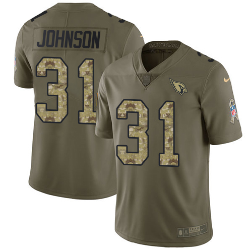 Exquisite Cardinals #31 David Johnson Olive/Camo Youth Stitched NFL Limited 2017 Salute to Service Jersey Be among the first to own Order your Cardinals jersey right away