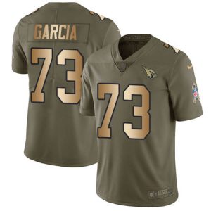 Gorgeous Cardinals #73 Max Garcia Olive/Gold Youth Stitched NFL Limited 2017 Salute To Service Jersey Collectors this is a must have Add this Cardinals jersey to your collection