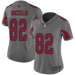 Outstanding Cardinals #82 Andre Baccellia Silver Women's Stitched NFL Limited Inverted Legend Jersey Sports enthusiasts Seize the opportunity Order your Cardinals jersey