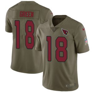 Premium Cardinals #18 A.J. Green Olive Youth Stitched NFL Limited 2017 Salute To Service Jersey Sports enthusiasts Seize the opportunity Order your Cardinals jersey