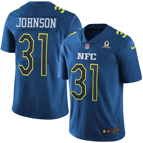 Spectacular Cardinals #31 David Johnson Navy Youth Stitched NFL Limited NFC 2017 Pro Bowl Jersey Act fast Only a few left Secure your Cardinals jersey today