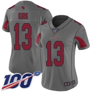 Gorgeous Cardinals #13 Christian Kirk Silver Women's Stitched NFL Limited Inverted Legend 100th Season Jersey Sports fans this is your chance Order soon to support the Cardinals