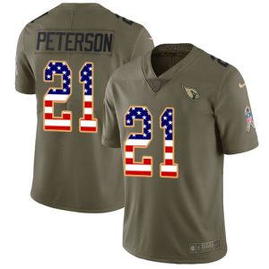 Premium Cardinals #21 Patrick Peterson Olive/USA Flag Youth Stitched NFL Limited 2017 Salute to Service Jersey Be among the first to own Order your Cardinals jersey right away