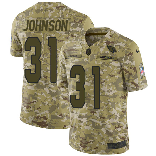 Exceptional Cardinals #31 David Johnson Camo Youth Stitched NFL Limited 2018 Salute to Service Jersey Act fast Only a few left Secure your Cardinals jersey today