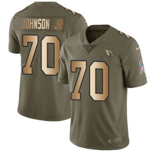 Gorgeous Cardinals #70 Paris Johnson Jr. Olive/Gold Youth Stitched NFL Limited 2017 Salute To Service Jersey Sports enthusiasts Seize the opportunity Order your Cardinals jersey