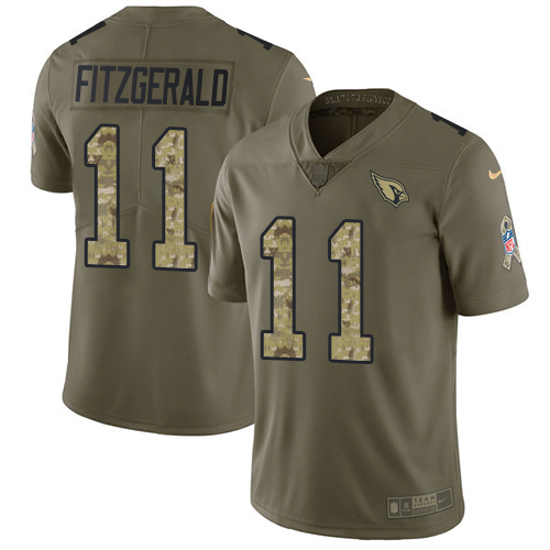 First rate Cardinals #11 Larry Fitzgerald Olive/Camo Youth Stitched NFL Limited 2017 Salute to Service Jersey Sports enthusiasts Seize the opportunity Order your Cardinals jersey
