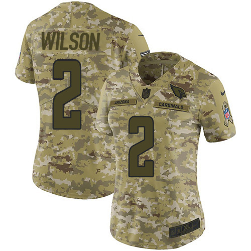 First rate Cardinals #2 Mack Wilson Camo Women's Stitched NFL Limited 2018 Salute To Service Jersey Limited stock Order now to show your love for the Cardinals