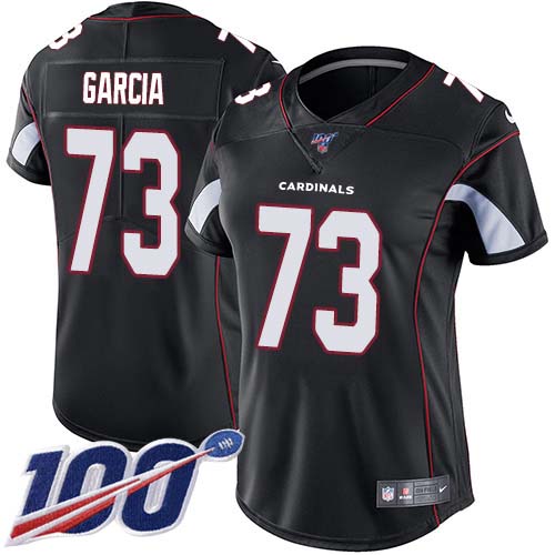Superb Cardinals #73 Max Garcia Black Alternate Women's Stitched NFL 100th Season Vapor Untouchable Limited Jersey Limited stock Order now to show your love for the Cardinals