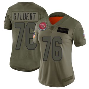 Exquisite Cardinals #76 Marcus Gilbert Camo Women's Stitched NFL Limited 2019 Salute To Service Jersey With high demand Order now to wear your Cardinals pride