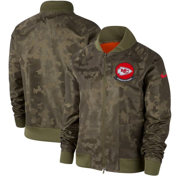 Gorgeous Women's Kansas City Chiefs Olive 2019 Salute to Service Full Zip Bomber Jacket Sports fans this is your chance Order soon to support the Cardinals