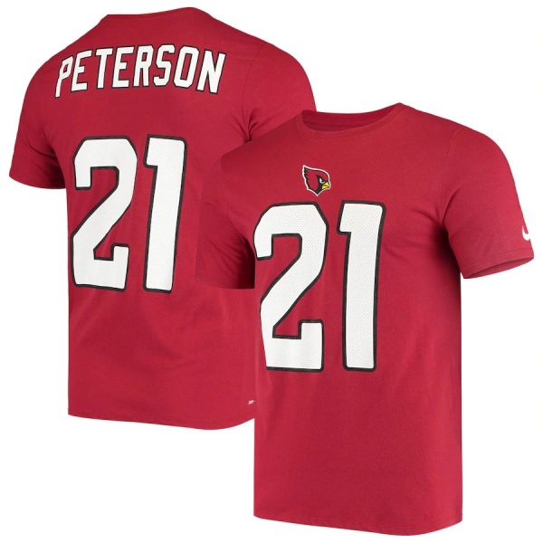 Marvelous Arizona Cardinals #21 Patrick Peterson Name & Number Performance T Shirt Cardinal Act fast Only a few left Secure your Cardinals jersey today