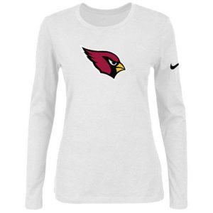 Gorgeous Women's  Arizona Cardinals Of The City Long Sleeve Tri Blend NFL T Shirt White For a short time available Don't miss your chance to own a Cardinals jersey
